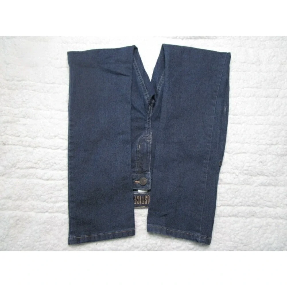 Justice Mid Rise Skinny Jeans Size 14 Girls Jeans Dark Wash Low Rise 25X27